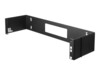StarTech.com 2U Hinged Wall Mount Patch Panel Bracket - 6' Deep - 19' Patch Panel Swing Rack for Shallow Network Equipment- 22lbs (WALLMOUNTH2) Beslag til montering på væg