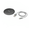 Hama 00201680 Wireless Charger QI-FC10 Metal, 10 W, kabelloses Smartphone-Ladepad, SW