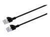 Prokord Slim CAT 6a U/FTP 30cm Netværkskabel Sort