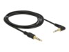 Delock Audiokabel 2m Sort