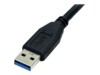 StarTech.com 0.5m (1.5ft) Black SuperSpeed USB 3.0 Cable A to Micro B - USB 3.0 Micro B Cable - 1x USB 3 A (M), 1x USB 3 Micro B (M) 50cm (USB3AUB50CMB) USB-kabel 50cm Sort
