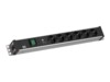 Bachmann Basic Strømfordelingsenhed 6-stik 16A Grå 2m