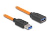 Delock USB forlængerkabel 1m Orange