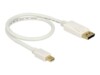 Delock DisplayPort adapter 50cm Hvid