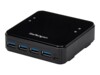 StarTech.com USB 3.0 Peripheral Sharing - 4 USB 3.0 x 4 Computers - Mac / Windows / Linux - USB A/B - USB (HBS304A24A) Switch 4 porte USB