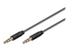 goobay AVK 183-0150 mini Audiokabel 1.5m Sort