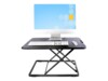 StarTech.com Standing Desk Converter for Laptop, Supports up to 8kg (17.6lb), Height Adjustable Laptop Riser w/ Slim Design, Table Top Sit Stand Desk Converter for Home Office - Rising Stand Up Desk Platform (LAPTOP-SIT-STAND) Stående skrivebordsomformer 