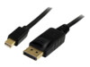 StarTech.com 3m Mini DisplayPort to DisplayPort 1.2 Cable DisplayPort 4k DisplayPort kabel 3m Sort