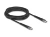 Delock USB Type-C kabel 3m Sort