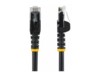 StarTech.com 1.5m CAT6 Cable - Black Snagless CAT 6 Wire - 100W RJ45 UTP 650MHz Category 6 Network Patch Cord UL/TIA (N6PATC150CMBK) CAT 6 Ikke afskærmet parsnoet (UTP) 1.5m Patchkabel Sort