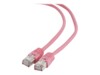 Gembird CAT 6 Kabel med folie og kobberfletning (FTP) 3m Patchkabel Pink