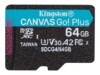 Kingston Canvas Go! Plus microSDXC UHS-I Memory Card 64GB 200MB/s