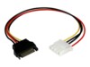 StarTech.com 12in SATA to LP4 Power Cable Adapter F/M - SATA to LP4 Power Adapter - SATA Female to LP4 Male Power Cable - 12 inch (LP4SATAFM12) Strømforsyningsadapter 30.48cm