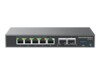 Grandstream GWN6000 Series GCC6010 Router 5-port switch / 2-port SFP switch 2.5Gbps Kablet