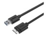 Unitek Y-C461GBK USB-kabel 1m Sort