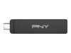 PNY Duo-Link V3 2TB USB-C 3.2 Gen 2 USB stick Sort