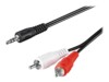 goobay Audiokabel 5m Sort