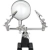 Third hand’ soldering support with magnifier, black