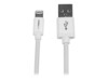 StarTech.com 2m (6ft) Long White Apple 8-pin Lightning Connector to USB Cable for iPhone / iPod / iPad - Charge and Sync Cable (USBLT2MW) Lightning-kabel 2m Hvid