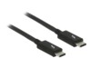 Delock Thunderbolt kabel 1.5m Sort