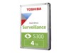 Toshiba S300 Surveillance Harddisk 4TB 3.5' SATA-600 5400rpm