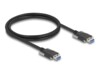 Delock USB-kabel 1m Sort