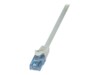 LogiLink Home EconLine CAT 6a Ikke afskærmet parsnoet (UTP) 50cm Patchkabel Grå