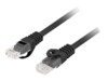 Lanberg CAT 6 Ikke afskærmet parsnoet (UTP) 1m Patchkabel Sort RAL 9004