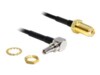 DeLOCK Adapter CRC-9 Plug 90° > SMA Jack 20cm Antenneadapter Sort