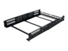 StarTech.com 2U Universal Rack Mount Rails - for 19in Server Rack Enclosure or Cabinet - Adjustable A/V Rack Rails (UNIRAILS2U) Rack-spor Sort