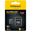 Intenso microSD 512GB UHS-I Perf CL10| Performance MicroSD 512GB