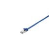 V7 CAT 7 Kabel med afskærmning med folie og kobberfletning (SFTP 50cm Patchkabel Blå