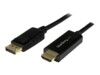 StarTech.com 5m (16 ft) DisplayPort to HDMI Adapter Cable - 4K DisplayPort to HDMI Converter Cable - Computer Monitor Cable (DP2HDMM5MB) Videoadapterkabel 5m Sort