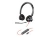 Poly Blackwire 3320 Kablet Høretelefoner Sort