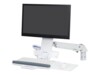 Ergotron StyleView Sit-Stand Combo Monteringssæt LCD-display/tastatur/mus/stregkodescanner Op til 24'
