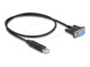 Delock USB 2.0 USB / serielkabel 50cm Sort