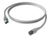 EasyLan FlexBoot CAT 6a S/FTP 1m Patchkabel Grå
