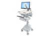 Ergotron StyleView Vogn med hjul LCD-display/tastatur/mus/CPU/notebook/stregkodescanner Op til 24'