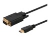 SAVIO CL-103 Videoadapterkabel 1.8m Sort