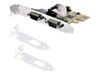 StarTech.com 2-Port PCI Express Serial Card, Dual Port PCIe to RS232 (DB9) Serial Interface Card, 16C1050 UART, Standard or Low Profile Brackets, COM Retention, For Windows & Linux - PCIe to Dual DB9 Card (21050-PC-SERIAL-LP) Seriel adapter PCI Express 2.