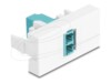 Delock Easy 45 Module LC Duplex female to LC Duplex female white / aqua
