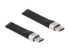 Delock USB Type-C kabel 13.5cm Sort