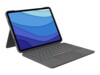 Logitech Combo Touch Tastatur og folio-kasse 16-niveau Kabling Schweizisk Apple 11-inch iPad Pro (1. generation, 2. generation, 3. generation)