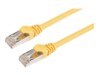 Prokord CAT 6a Kabel med afskærmning med folie og kobberfletning (SFTP 7m Netværkskabel Yellow