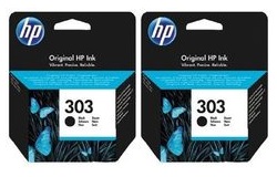 HP 303 Farve (cyan, magenta, gul) Pigmenteret sort Blæk 3YM92AE