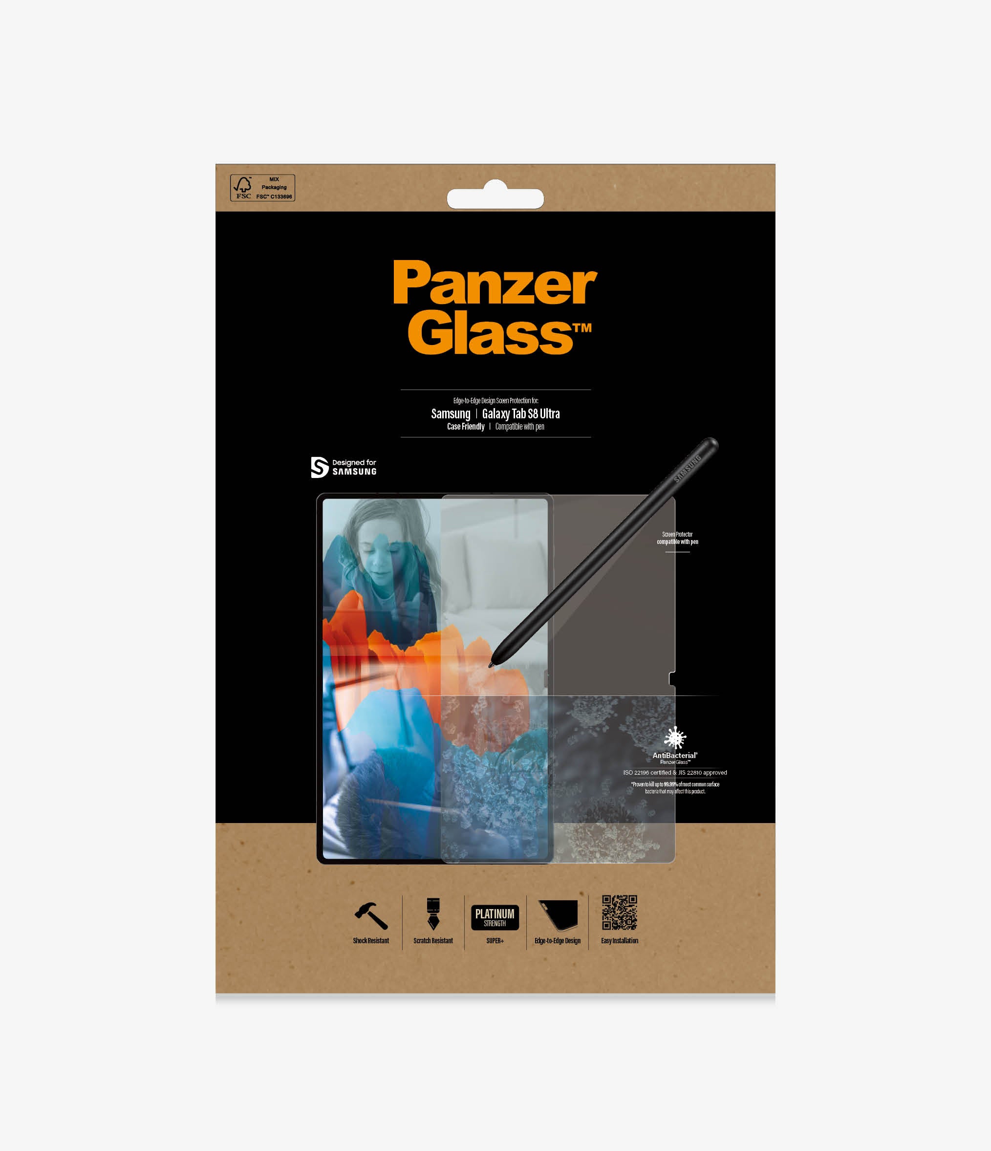 PanzerGlass Skærmbeskytter Transparent Samsung Galaxy Tab S8 Ultra