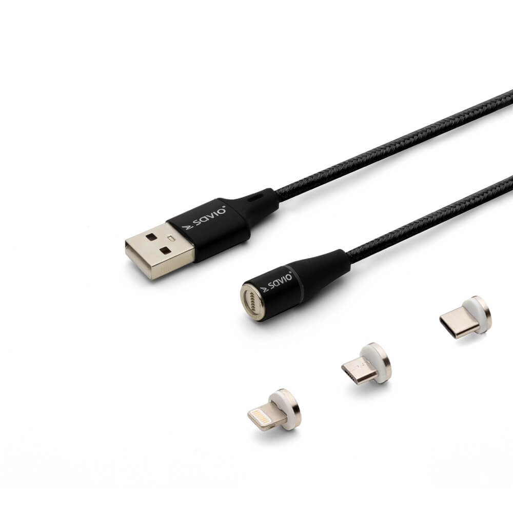 Kabel USB SAVIO Lightning 8-pin 1