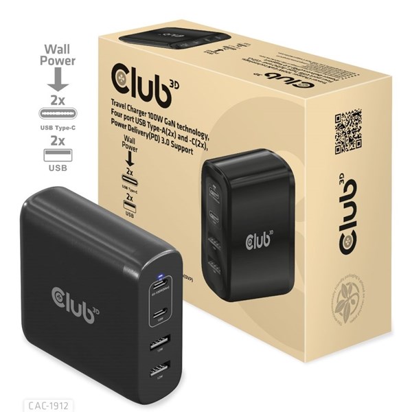 CLUB3D CAC-1912 100Watt 2xUSB-C