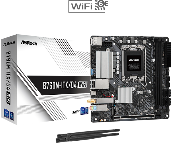 ASRock B760M-ITX/D4 WiFi Mini ITX LGA1700 Intel B760