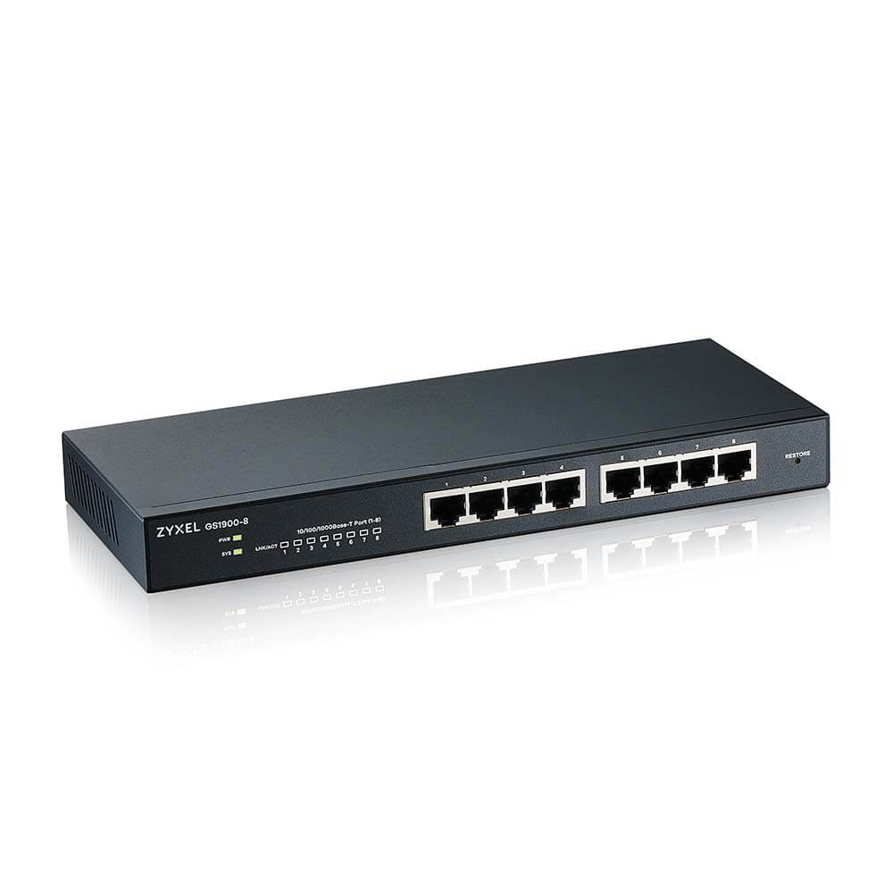 Zyxel GS1900-8 Switch 8-porte Gigabit Ethernet